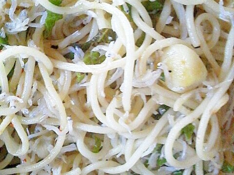 しらすとシソのパスタ